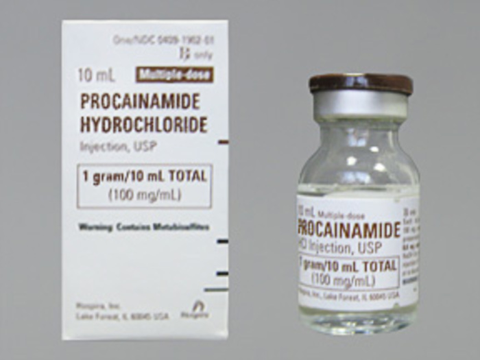 Rx Item-Procainamide 100MG/ML 25X10 ML Vial by Pfizer Pharma USA Injec