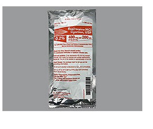 Rx Item-Ropivacaine 400MG 10X200 ML Bag by Sagent Pharma USA Gen Naropin