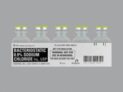Rx Item-Sodium Chloride Bacteriostatic 0.9% 25X30 ML Vial by Pfizer  USA 