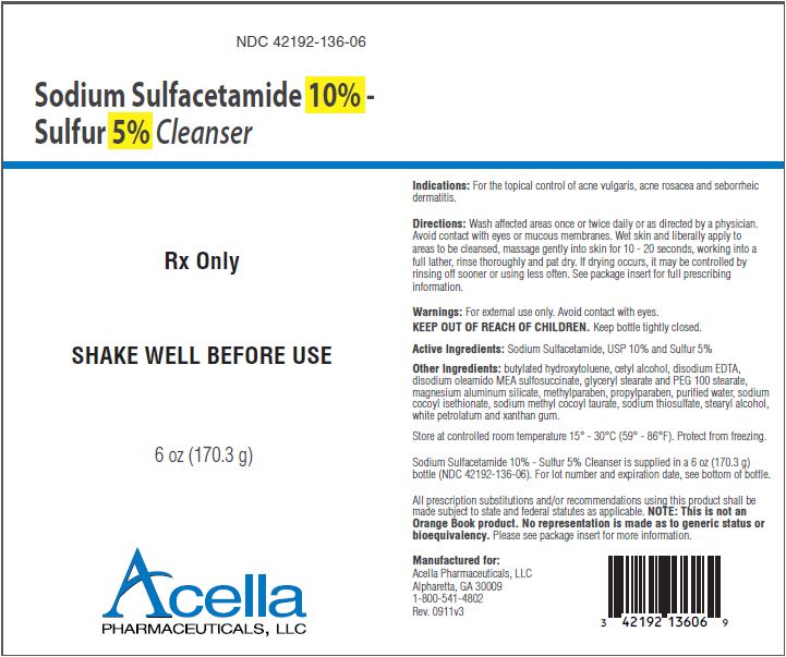 Rx Item-Sodium Sulfacetamide 10%-0.05 8 OZ Wash by Acella   Gen Plexion