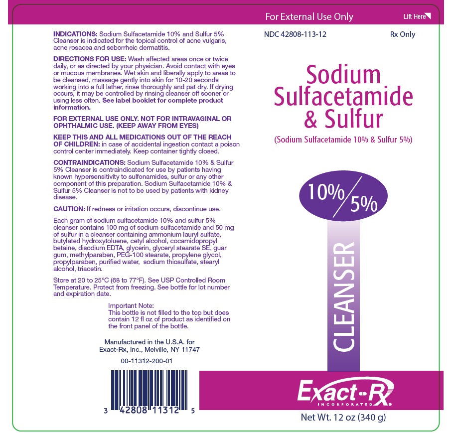 Rx Item-Sodium Sulfacetamide-Sulfur 10%-0.05 6 OZ Wash by Exact-Rx Pharma USA
