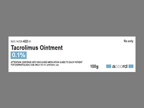 Rx Item-Tacrolimus 0.1% 100 GM Ointment by Accord Healthcare USA Gen Protopic