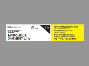 Rx Item-Tacrolimus 0.1% 100 GM ONT by Fougera Pharma USA Gen Protopic 