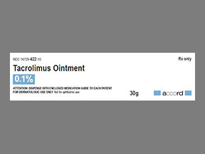 Rx Item-Tacrolimus 0.1% 30 GM Ointment by Accord Healthcare USA Gen Protopic