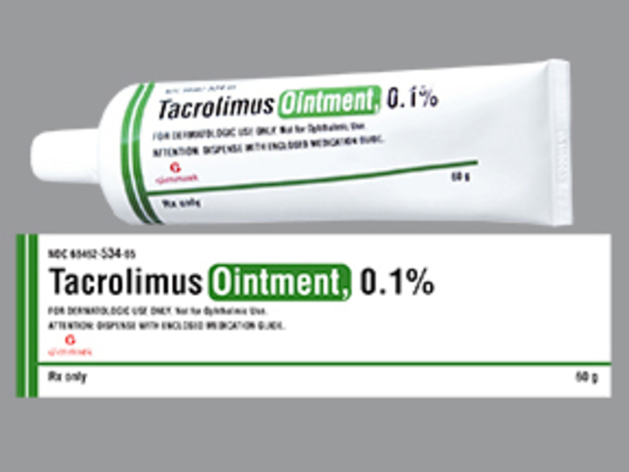 Rx Item-Tacrolimus 0.1% 60 GM Ointment by Glenmark Pharma USA 