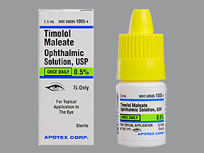 Rx Item-Timolol Malte 0.5% 2.5 ML O/S by Apotex Pharma USA Gen Timoptic