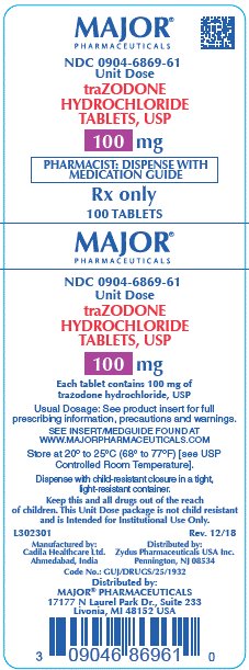 Rx Item-Trazodone Hcl 100MG 100 Tab by Major Pharma USA Gen Desyrel