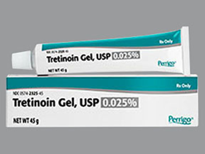 Rx Item-Tretinoin 0.025% 45 GM Gel by Perrigo Pharma USA Gen Retin A