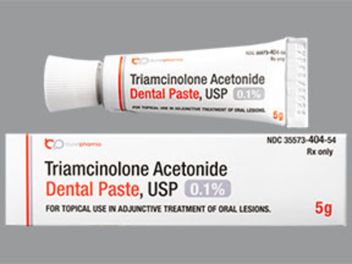 Rx Item-Triamcinolone 0.1% 5 GM Paste by Prasco Pharma USA 