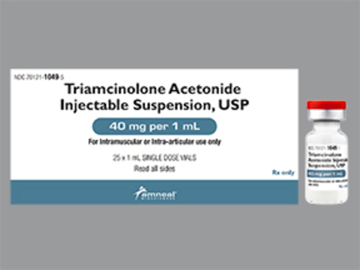 Rx Item-Triamcinolone 40MG 25X1 ML Single Dose Vial by Amneal Pharma USA 