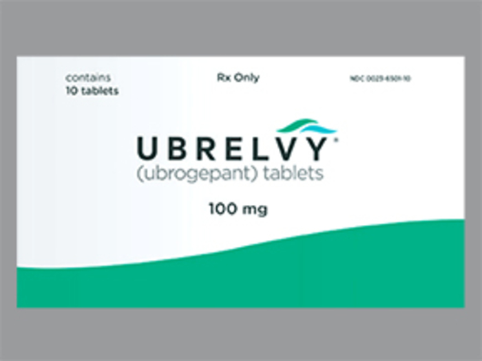 Rx Item-Ubrelvy 100MG 10 Tab by Allergan Pharma USA 