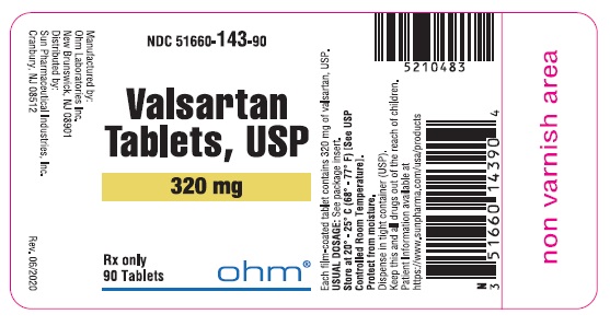 Rx Item-Valsartan 320MG 90 Tab by Sun Pharma USA Gen Diovan