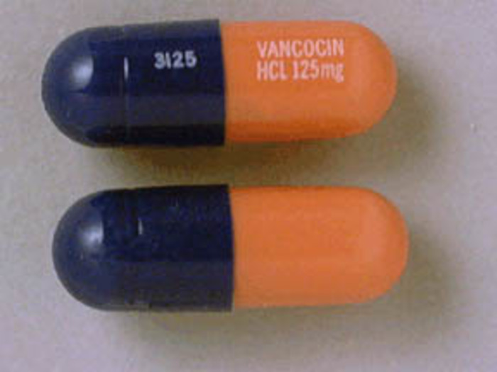 Rx Item-Vancomycn Hcl 125MG 50 Cap by Ani Pharma USA Gen Vancocin