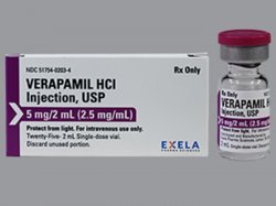 Rx Item-Verapamil Hcl 5MG 25X2 ML Single Dose Vial by Exela Pharma USA 