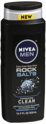 Pack of 12-Nivea Men Rock Salts Body Wash 16.9Oz By Beiersdorf/Cons Prod