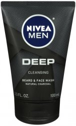 Nivea Men Deep Face And Beard Wash 3.3Oz By Beiersdorf/Cons Prod
