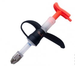 Prodigy Ring-Grip Metal Syringe with Dual Draw-Off, 5mL By Agri-Pro