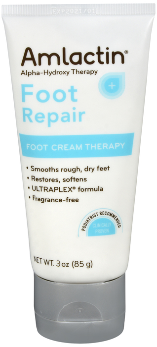 Case of 12-Amlactin Foot Repair Cream 3 oz