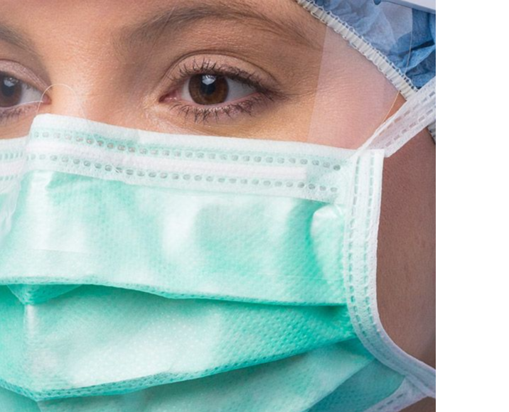 Level Set Mask CARDINAL HEALTH ASTM LEVEL 1 SURGICAL MASKS Blue, 50/bx, 6BX/CASE ONE CASE