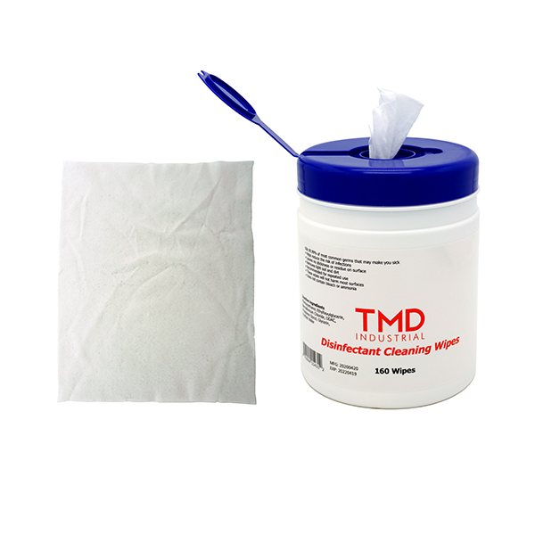 TMD INDUSTRIAL DISINFECTANT HAND WIPES 160 WIPES/CANISTER