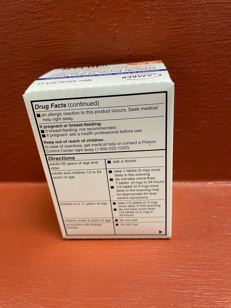 LEVOCETIRIZINE DIHCL 5 MG Gen Xyzal 5MG TABLET 35 Count by Camber Gen Xyzal