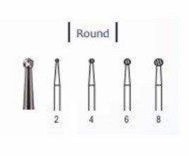 BURS ROUND FRICTION GRIP #6 By Dentalaire
