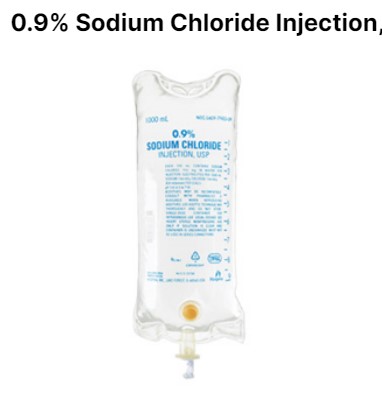 0.9% Sodium Chloride Injection, 1000mL By ICU MEDICAL