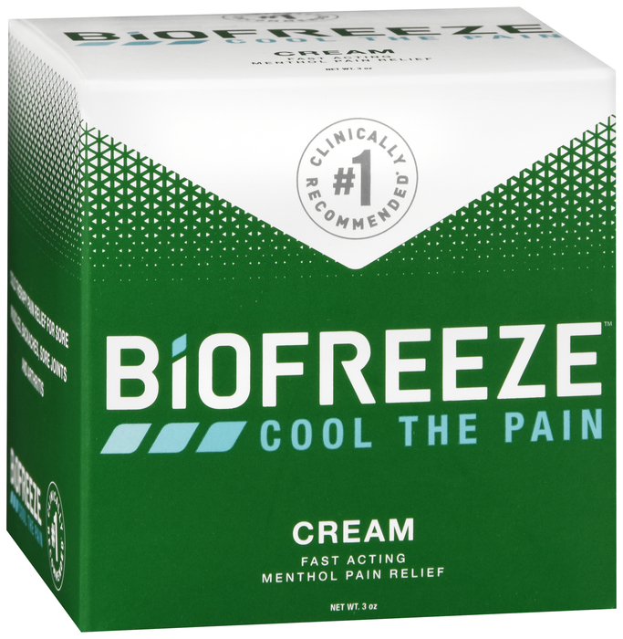 BIOFREEZE 冷却療法クリーム 110g×3本 Biofreeze Pain Relief Cream Jar | Biofreeze US