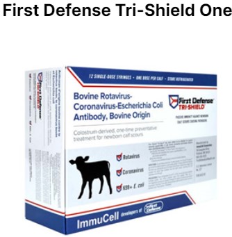 First Defense Tri-Shield One-Time Preventative Treatment for Newborn Calf Scours