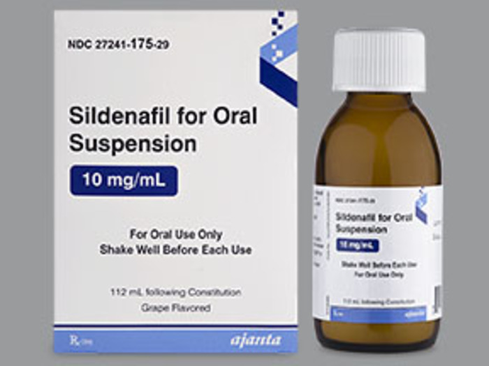 Rx Item-Sildenafil Citrate 10MG-ML 112 ML Suspension by AJANTA Pharma USA   