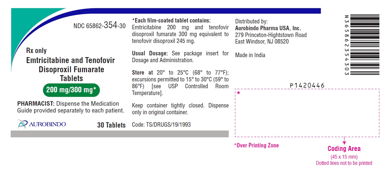 Rx Item-EMTRICITABINE 200/300MG Generic Truvada 200/300MG 30 Tab by Aurobindo