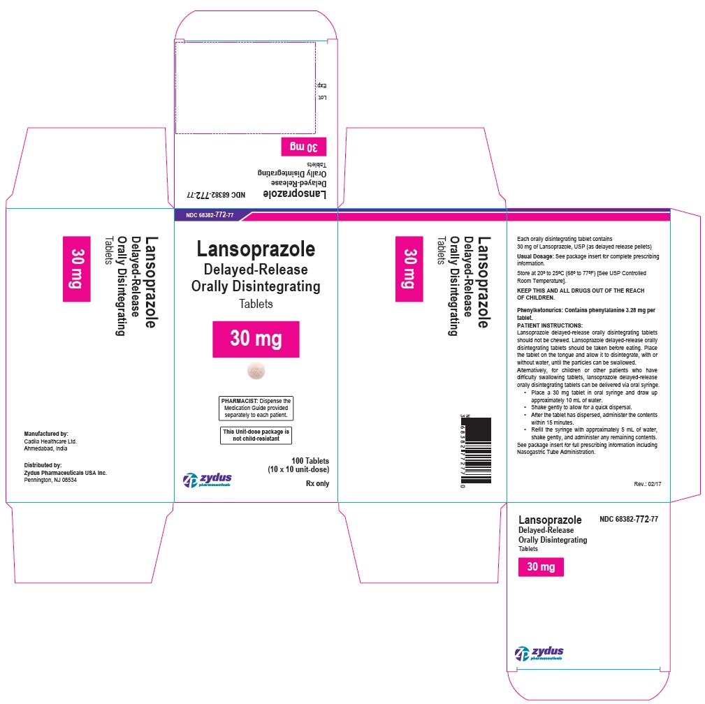 RX ITEM-Lansoprazole 30MG ODT 100 (10X10) UD By Zydus Pharma