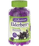 Pack of 12-Vitafusion Elderberry 225 mg Gummy 225 mg 90 By Church & Dwight USA 