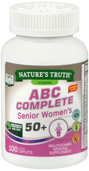 ABC Complete Senior Women's Multivitamin Caplet 100 By Natures Truth USA 