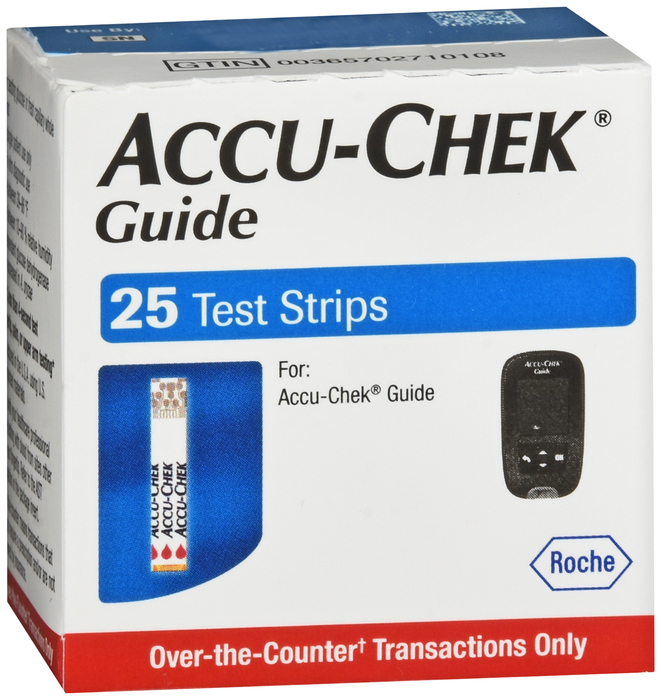 Accu-Chek Guide Test Strips 25Ct Strip 25 By Roche Diabetes Care USA 