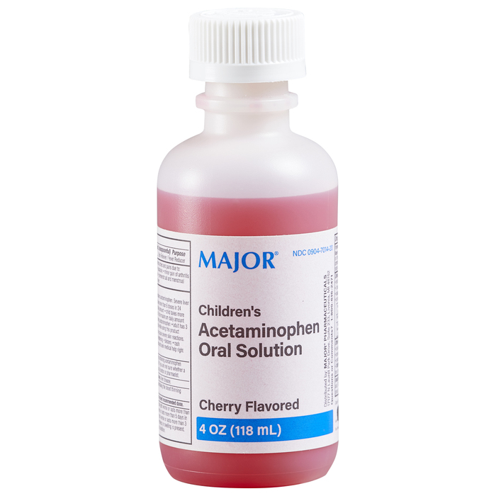 Pack of 12-Acetaminophen Sol 160 mg /5 ml 118 ml By Major Pharma USA  Gen Tylenol