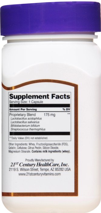 Acidophilus Capsule 100 By 21st Century USA