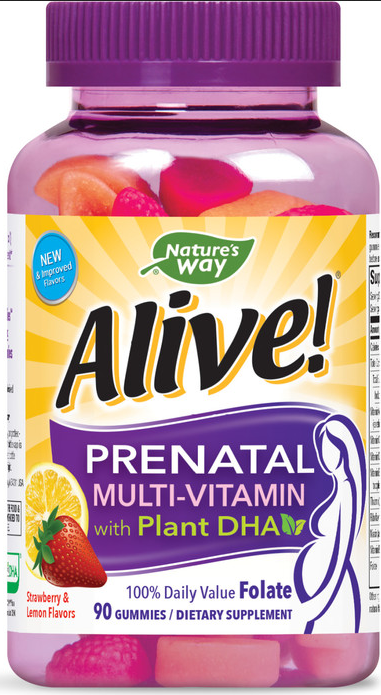Pack of 12-Alive Multi Vitamins Prenatal+DHA Gummy 90 By Schwabe North America U