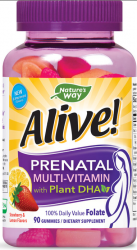 Alive Multi Vitamins Prenatal+DHA Gummy 90 By Schwabe North America USA 