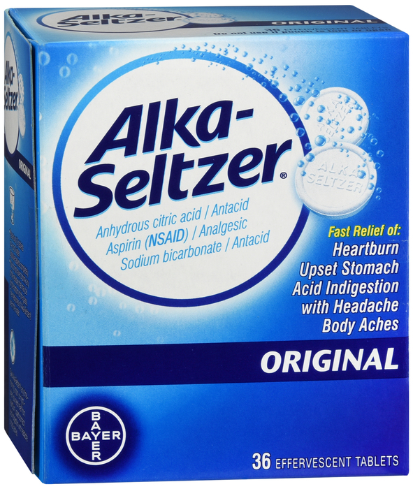 Alka-Seltzer Original Tablet 36 By Bayer Corp/Consumer Health USA 