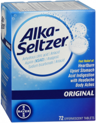Alka-Seltzer Tablet Original Tab 72 By Bayer Corp/Consumer Health USA 