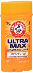 Arm & Hammer Ultramax Deodorant Antiperspirant Wide Unscented Antiperspirant 2.8