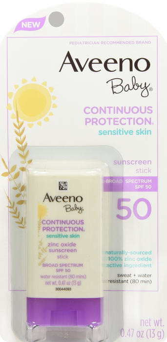 Pack of 12-Aveeno Baby Face Stick Sunscrn SPF 50 Stick 0.47 oz By J&J Consumer U