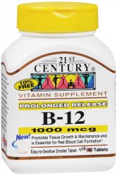 B1 100 mg Tab 21St Cent Tab 110 By 21st Century USA 