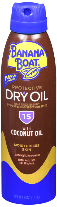 Banana Boat Dry Oil Mist SPF 15 Spray 6 oz By Edgewell Personal Care USA 