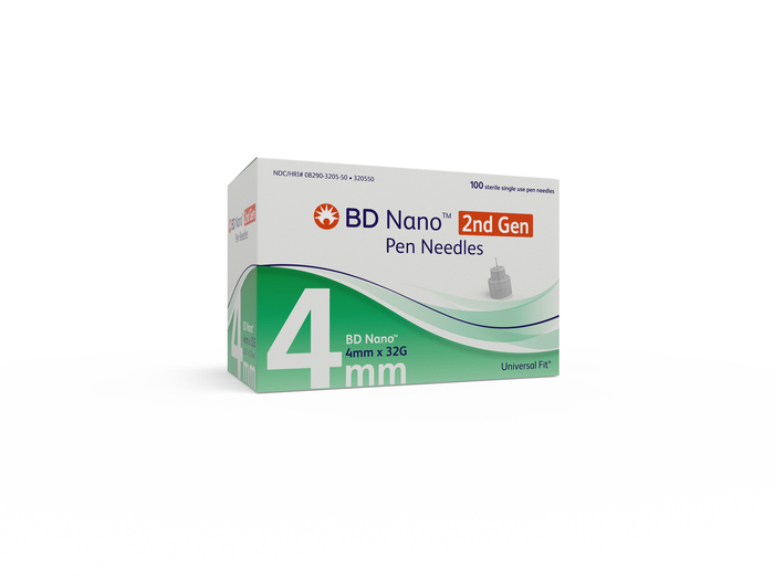 BD Nano 2Nd Gen Pen Needles Needle 100 By Becton Dickinson/Diabetes Care USA 