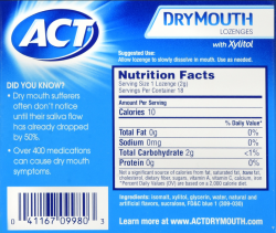'.Case of 24-ACT Dry Mouth Lozen.'