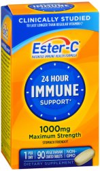Case of 24-Ester-C Immune Support 1000 mg Tab 1000 mg 90 By Nature's Bounty USA 