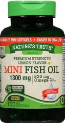 Case of 24-Fish Oil 1300 mg Mini Sgc Soft Gel 1300 mg N/T 100 By Rudolph Investm