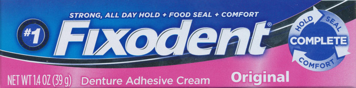 Pack of 12-Fixodent Denture Adhesive Cream Original Cream 1.4 oz By Procter & Ga